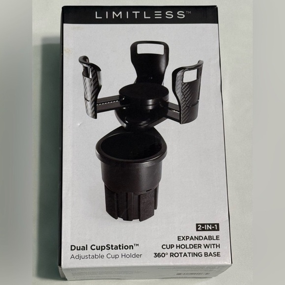 LIMITLESS INNOVATIONS Other - Dual CupStation Adjustable Cup
NWT
Holder - Black